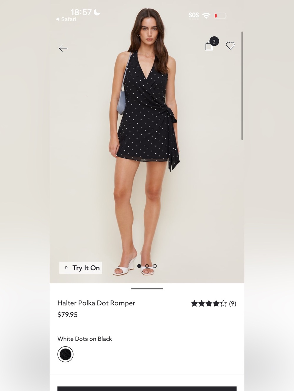 Halter Polka Dot Romper